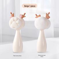 Cartoon Soft Bristle Face Wash Brush, Double-Sided Facial Cleanser & Blackhead Remover for Deep Cleaning