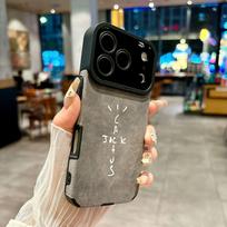 Travis Scott Cactus Jack Luxury Leather Lambskin Phone Case For iPhone 17 16 Pro Max Air 15 14 13 12 11 Pro XS Max X XR 7 Matte iPhone XSMax