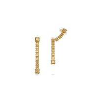 Swarovski Millenia Clip-On Earrings Asymmetric Yellow Women earrings 5614921 Shopping Bag,Yellow,F beige