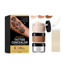 Tatuiruočių maskuoklių rinkinys - Lengva tekstūra kasdieniam naudojimui ant kūno ir veido odos, Drėkinantis tatuiruočių maskuoklis brown