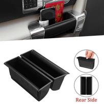 Black ABS Rear Door Armrest and Handle Storage Box (Pair) None