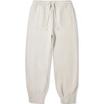 Li-Ning Plain Mid-Waist Drawstring Cuffed Knitted Sports Pants Men Bottoms Oatmeal-Gray AKLUA09-1 XXL
