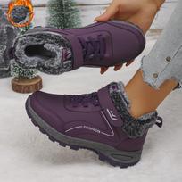 Fashion Women's Winter Footwear Plush Warm Snow Boots Platform Non-slip Fur Ankle Boot Outdoor Women Botines Botas Invierno Mujer Size36 36