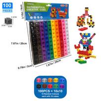117PCS Magic Cube Puzzle Building Blocks Colors Shape Recognition DIY Building Blocks Toy Arithmetic Logical Skills Training