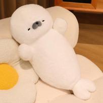 Super Cute Seal Plush Doll Lifelike Comfortable Sea Otter Throw Pillow Stuffed Animal Sleep Companion Doll Birthday Gift 70cm