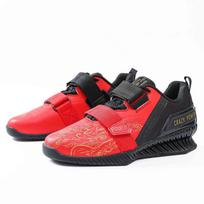 Brand Crazy Power Dragon Pattern Weightlifting Boots Men Women Hook Loop Pro Powerlifting Shoes Size 38-47 Deep Squat Sneakers 38