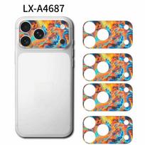 4PCS Full Cover Lens Color Skin Sticker Lens Protective Film for iP 17 Pro Max 17Pro Mobile Phone 3 for iphone17pro
