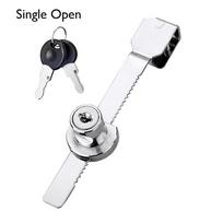 Push-pull Showcase Cabinet 328 Window Lock with Key Door Lock Sliding Glass Single Open