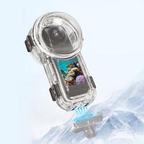 For Insta360 X5 PULUZ Quick Release 60m Waterproof Sealed Diving Case (Transparent) skaidri