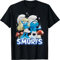 Smurfų filmas Smurfetė ir Bevardis Portretas Animacinis Marškinėliai S