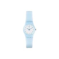 Swatch Original Series Kvarcinis Mechanizmas Minimalistinis Mažas Moteriškas Laikrodis 25Mm Baltas Ciferblatas Plastikinis Korpusas Silikoninis Dirželis Moteriški Laikrodžiai LL119 Blue Watch Case white