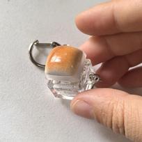 Caramel Bread Design Fidget Keychain Keys Button DIY Keyboard Finger Keyboard Cap Steamed Bread Keycap Button Keycap Keychain