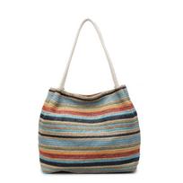 Woven Straw Tote Shoulder Crossbody Bag Women Commuter Beach Vacati Large Capacity Fashi Handbag
