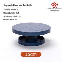Industrial Cast Iron Rotating Display Turntable gray