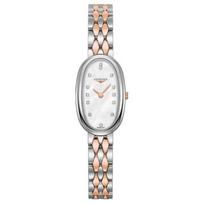 LONGINES Waltz Series Quartz Movement 30 Meters Waterproof Women's Watch Swiss Stainless Steel Case Stainless Steel 18K Rose Gold Strap L2.305.5.87.7 auksas