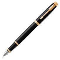 PARKER IM Core Line Fountain Fine Nib Black Genuine 153mm x 10mm Pen, (F), GT, 1975594, Dual-use (converter), Import, Approx. juoda