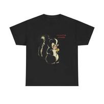 Mielas Skunko Grafika Juokinga Mažojo Smirdaliuko Citata Vintažinio Stiliaus Juodi Marškinėliai Unisex T-shirt XXL