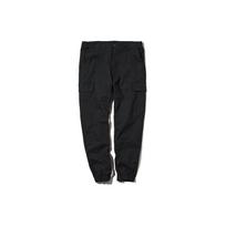 UNIQLO Solid Color Drawstring Cuffed Casual Cargo Pants Men bottoms Black 448768-09 S