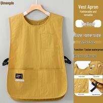 Waterproof Oil-Proof Apron with Shawl for Catering, Coffee Shop, or Kitchen - Custom Logo Printing Available
