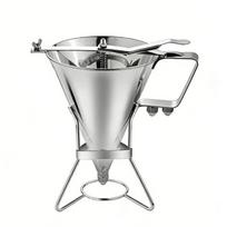 Stainless Steel Confectionery Funnel with Stand and 3 Nozzle Cake Decorating Tool Bakery Use,Precise Dispensing Filling 1