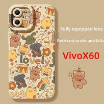 Cute Cartoon Animal IQOO9/10/11 Phone Case Neo6/7/8 Full Package X90/100 Soft Case VivoX60