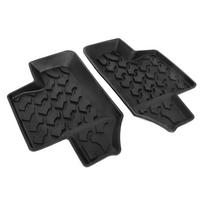 Pora galinių grindų kilimėlių neslystantis guminis durų pėdos kilimėlis Tinka Jeep Wrangler JK 2 durims 2007 2017