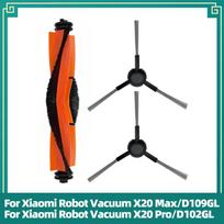 Suderinama su Xiaomi Robotiniu dulkių siurbliu X20 Max/X20 Pro Atsarginės dalys Pagrindinis šepetys, Šoninis šepetys, HEPA filtras, Šluostė, Dulkių maišelis