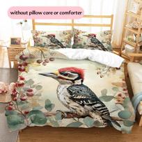 Branch Bird  Pattern Bedding Quilt Set  Home Decoration  Gift (1 * duvet cover + 2 * pillowcase, without core) 135x200cm