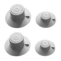 Laptop Cooling Feet Stand Holder Sucker Thermal Bracket Heat Reduction Pad for Notebook Heat Dissipation Kit 4Pcs/Set 1 gray