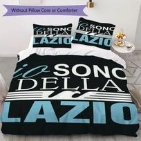 Lazio Pattern Bedding uilt Set uilt Cover Pillowcase Home Decoration Birthday Gift (1 * duvet cover + 2 * pillowcase without core)65 135x200cm