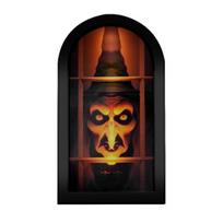 Halloween Ghost Mirror Decoration Spooky Ambiance Room Decor Illusionary Ghost Reflection Halloween Parties Festival Decoration juoda