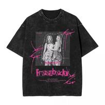 Vintage Washed T-Shirt Freenbecky Thai Actor Simple T Shirts Beautiful Girl Poster Tshirt for Man Summer Funny Casual Tees S