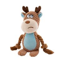 Squeaky Plush Cotton Rope Dog Toy For Interactively Play Teeth Cleaning And Anxieties Relief In Small Media Dog