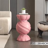 Pink Candy Storage Cabinet Living Room TV Stand Sofa Side Table Stylish Home Decor Housewarming Gift