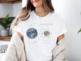 2026 Unisex Women Summer Cotton Clothing  Artemis II Rocket Launch TShirt Casual Fashion Round Neck Short Sleeved Tee Streetwear S
