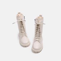 Toddlers Mid-calf Boots for Girls Spring Autumn Kids Causal Boots Classic Solid Color Children's Simple Leather Boots 27
