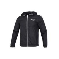 Puma Men's Black Full-Zip Lightweight Hooded Jacket With Elastic Cuffs And Hem 849462-01 2XL
