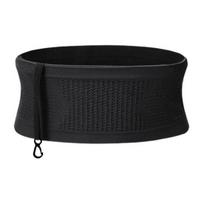 Waist Bag Ergonomic Hidden Pockets Moisture-Wicking Super Stretchy Not Tight Storage Comfortable Multifunctional Knit Breathable Concealed Waist Bag M