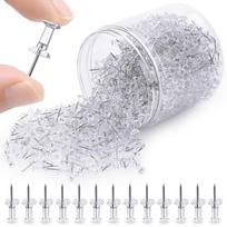 100pcs/box Transparent Transparent Push Pins Steel Cork Board Pins Push Pins Tacks  Office Supplies 100pcs/box