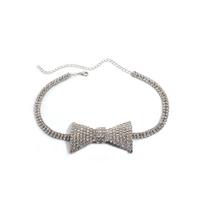 Full Diamond New Water Diamond Necklace Collar, Bow Choker Sexy