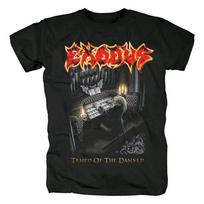Thrash Metal stiliaus grupės Exodus vyriški marškinėliai Hip Hop marškinėliai Harajuku gatvės drabužiai Medvilniniai marškinėliai Viršūnės Drabužiai vyrams moterims S įvairiaspalvis