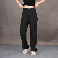 Unisex Quick-Drying Convertible Work Pants with Multi-Pocket, Wide-Leg Design for Outdoor Activities XL