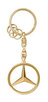 [Mercedes-Benz Collection] Genuine Key Ring Open Star Gold auksas