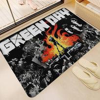 Punk Rock Band Green Day Room Mats Anti-slip Absorb Water Long Strip Cushion Bedroon Mat Household Carpets 40x60cm