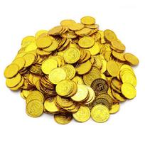 60PCS Plastic Pirate Coins Silver And Gold Bulk Treasure Hunt Toys For Kids Halloween Cosplay Party Supplies Classroom Prizes
