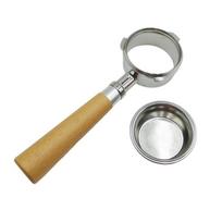 58mm Portafilter for Espresso Machines with Detachable Filter and Wooden Grip Professional Coffee Maker Accessories