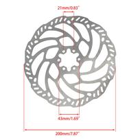 for Surron Motorcycle Brake Disc Front Rear Brakes Steel Parts Light Bee Motocross Off-Road Electric Dirt Motorbike Accessories