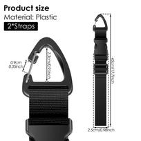 2Pcs Adjustable Extension Cord Holder Organizer Heavy-Duty Storage Strap for Workshop&Garage Organization Cables Hooks Hoses