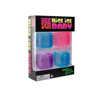 New Needoh Nice Ice Baby Fidget Cube Set 4 Pack Super Solid Squish Sensory Toys Non-toxic Squeeze Toys for ADHD and Autism Gift