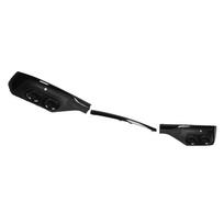 Rear Bumper Exhaust Pipe Diffuser Trim Glossy Black Lip Spoiler for SQ5 Q5 Sportback 2021 and Up Black Ring black